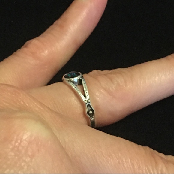 Mystical Green and Blue Sparkle Ring - Picture 3 of 5